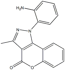 1-(2-Aminophenyl)-3-methyl[1]benzopyrano[4,3-c]pyrazol-4(1H)-one