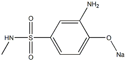 3-Amino-N-methyl-4-sodiooxybenzenesulfonamide Structure