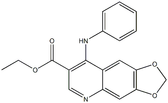  4-[[Phenyl]amino]-6,7-(methylenedioxy)quinoline-3-carboxylic acid ethyl ester