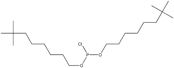 クロロ亜ホスホン酸ビス(7,7-ジメチルオクチル) 化学構造式