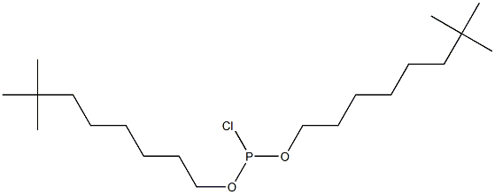 Chlorophosphonous acid bis(7,7-dimethyloctyl) ester Structure