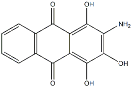 2-Amino-1,3,4-trihydroxy-9,10-anthraquinone,,结构式