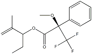 (R)-2-Methoxy-3,3,3-trifluoro-2-phenylpropanoic acid (1-ethyl-2-methyl-2-propenyl) ester Structure