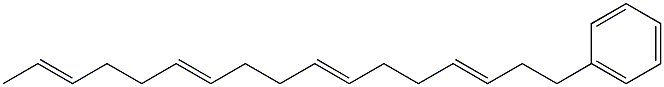 17-フェニル-2,6,10,14-ヘプタデカテトラエン 化学構造式