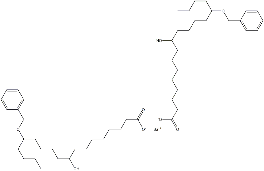 Bis(14-benzyloxy-9-hydroxystearic acid)barium salt