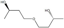 (R)-3-[[(R)-3-ヒドロキシブチル]オキシ]-1-メチル-1-プロパノール 化学構造式