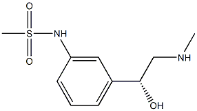 N-[3-[(R)-1-Hydroxy-2-(methylamino)ethyl]phenyl]methanesulfonamide Structure