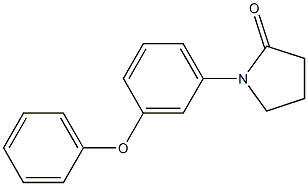 1-(3-Phenoxyphenyl)-2-pyrrolidone,,结构式