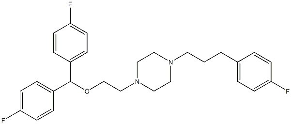  1-[2-[Bis(4-fluorophenyl)methoxy]ethyl]-4-[3-(4-fluorophenyl)propyl]piperazine