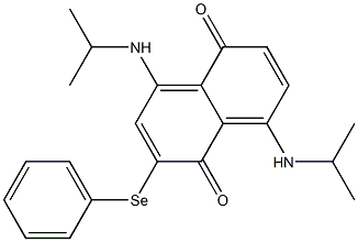 4,8-Bis(isopropylamino)-2-(phenylseleno)naphthalene-1,5-dione Structure