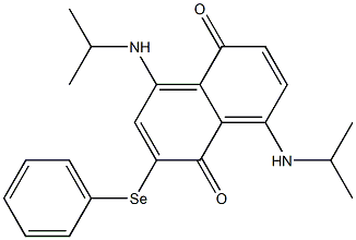 4,8-Bis(isopropylamino)-2-(phenylseleno)naphthalene-1,5-dione|