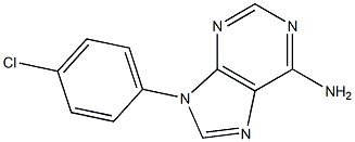 6-Amino-9-(4-chlorophenyl)-9H-purine 结构式