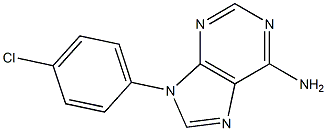 6-Amino-9-(4-chlorophenyl)-9H-purine Structure