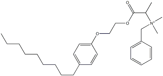 N,N-Dimethyl-N-benzyl-N-[1-[[2-(4-nonylphenyloxy)ethyl]oxycarbonyl]ethyl]aminium Structure