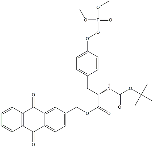  N-Boc-O-(Dimethoxyphosphinyloxy)-L-tyrosine [(9,10-dihydro-9,10-dioxoanthracen)-2-ylmethyl] ester