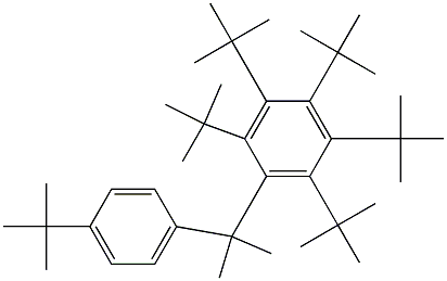 2-(Penta-tert-butylphenyl)-2-(4-tert-butylphenyl)propane Struktur