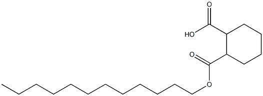 Cyclohexane-1,2-dicarboxylic acid hydrogen 1-dodecyl ester 结构式