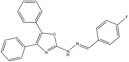 4-Fluorobenzaldehyde (4,5-diphenyloxazol-2-yl)hydrazone|