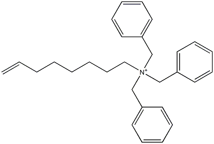(7-Octenyl)tribenzylaminium Structure