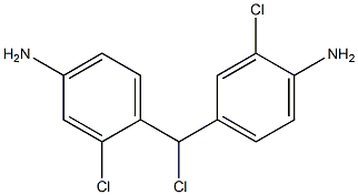 (2-Chloro-4-aminophenyl)(3-chloro-4-aminophenyl)chloromethane Struktur