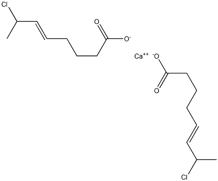 Bis(7-chloro-5-octenoic acid)calcium salt Structure