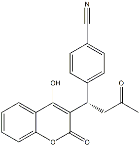 4-Hydroxy-3-[(1S)-3-oxo-1-(4-cyanophenyl)butyl]-2H-1-benzopyran-2-one