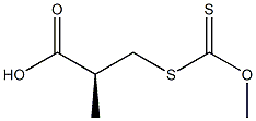 Dithiocarbonic acid S-[[S,(-)]-2-carboxypropyl]O-methyl ester Struktur