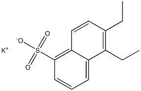 5,6-Diethyl-1-naphthalenesulfonic acid potassium salt,,结构式