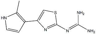 2-[[Amino(amino)methylene]amino]-4-(2-methyl-1H-pyrrol-3-yl)thiazole Structure