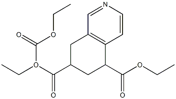 5,6,7,8-Tetrahydroisoquinoline-5,7,7-tricarboxylic acid triethyl ester Structure