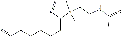 1-[2-(Acetylamino)ethyl]-1-ethyl-2-(6-heptenyl)-3-imidazoline-1-ium|