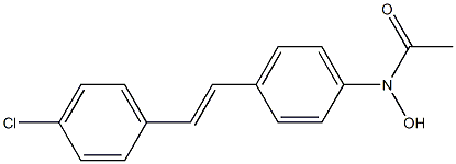 N-[p-[(E)-p-Chlorostyryl]phenyl]acetohydroxamic acid Structure