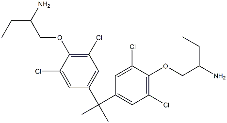  2,2-Bis[3,5-dichloro-4-(2-aminobutoxy)phenyl]propane