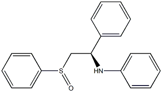 (1R)-N,1-Diphenyl-2-(phenylsulfinyl)ethanamine Structure