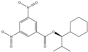 (-)-3,5-Dinitrobenzoic acid (R)-2-methyl-1-cyclohexylpropyl ester,,结构式