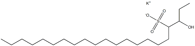 3-ヒドロキシヘニコサン-4-スルホン酸カリウム 化学構造式