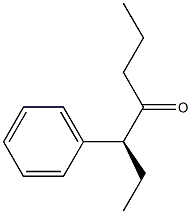 [S,(+)]-3-Phenyl-4-heptanone Structure