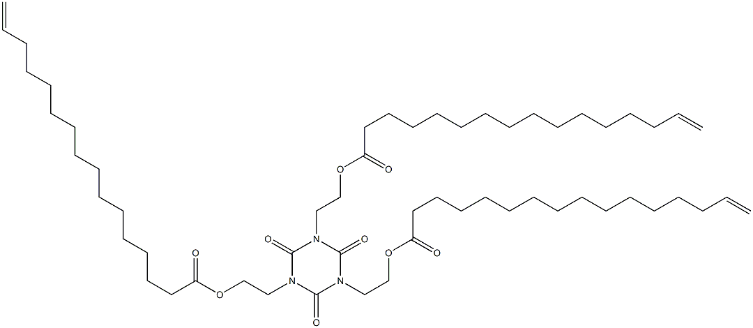 1,3,5-Tris[2-(15-hexadecenoyloxy)ethyl]hexahydro-1,3,5-triazine-2,4,6-trione,,结构式