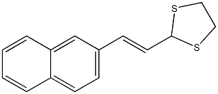 2-[(E)-2-(2-Naphtyl)ethenyl]-1,3-dithiolane Structure