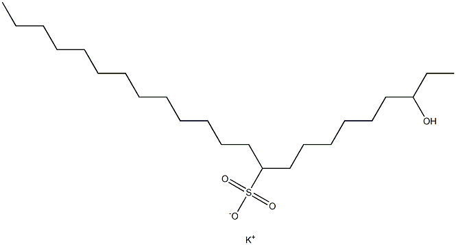 3-Hydroxytricosane-10-sulfonic acid potassium salt|