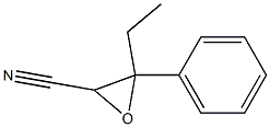 3-Ethyl-3-phenyloxirane-2-carbonitrile Structure