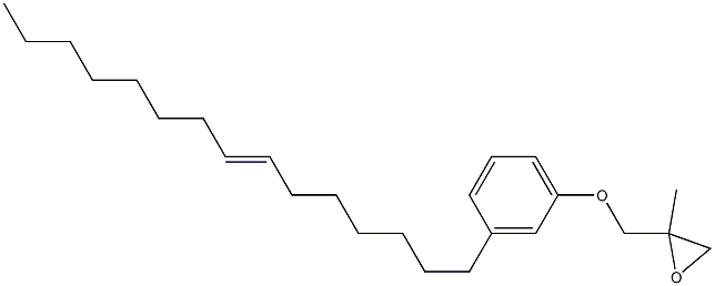 3-(7-Pentadecenyl)phenyl 2-methylglycidyl ether Structure