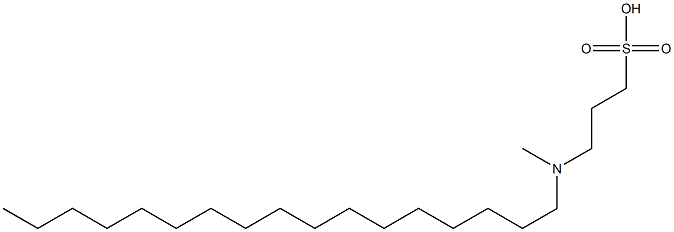 3-(Hexadecyldimethylaminio)propane-1-sulfonic acid Struktur