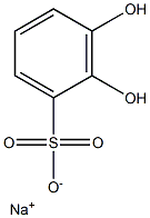 2,3-Dihydroxybenzenesulfonic acid sodium salt 结构式