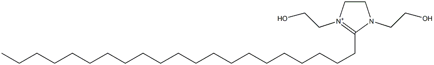 2-Henicosyl-4,5-dihydro-1,3-bis(2-hydroxyethyl)-1H-imidazol-3-ium Structure