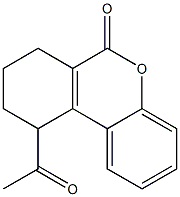 7,8,9,10-Tetrahydro-10-acetyl-6H-dibenzo[b,d]pyran-6-one 结构式