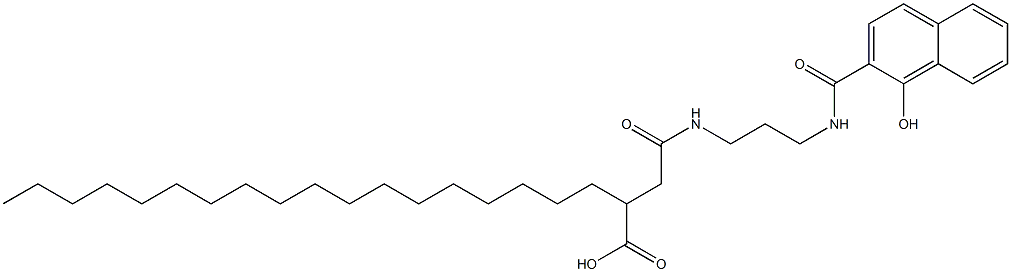 N-[3-(3-Carboxy-1-oxohenicosylamino)propyl]-1-hydroxy-2-naphthamide Struktur