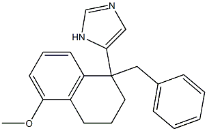 1-Benzyl-5-methoxy-1-(1H-imidazol-5-yl)-1,2,3,4-tetrahydronaphthalene Structure