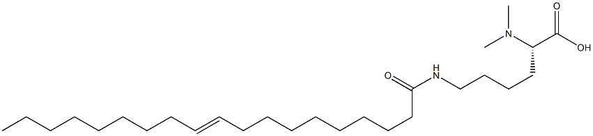 N6-(10-Nonadecenoyl)-N2,N2-dimethyllysine Structure