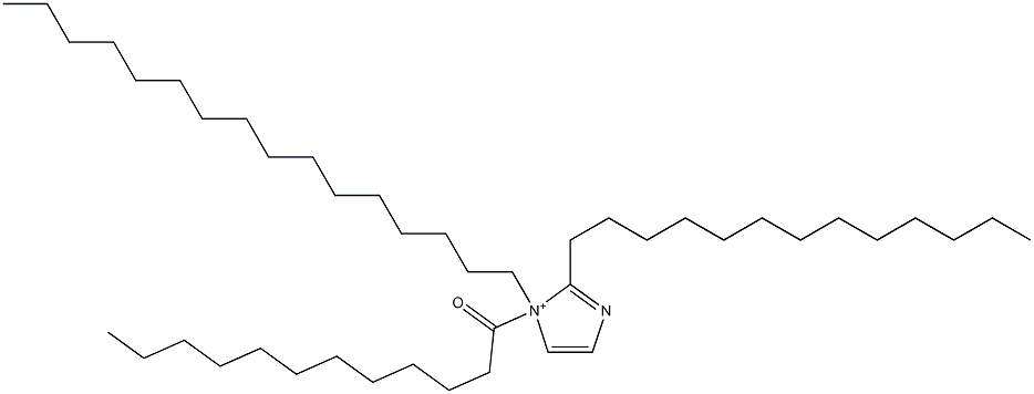 1-Hexadecyl-1-dodecanoyl-2-tridecyl-1H-imidazol-1-ium Struktur
